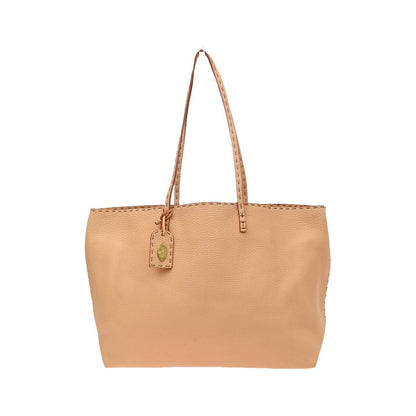Fendi Roll Selleria Leather, Orange, Leather, Tote Bag