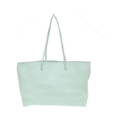 Fendi Roll Selleria Leather, Green, Leather, Tote Bag