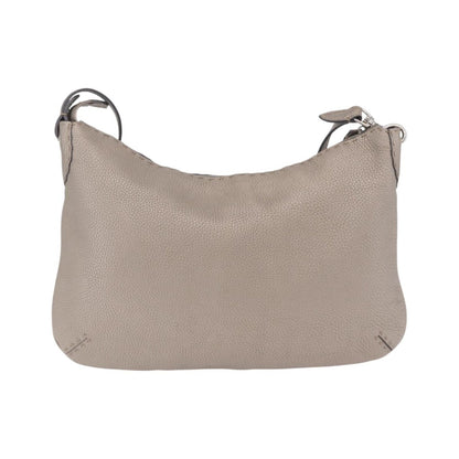 Fendi Selleria Leather, Silver, Leather, Crossbody Bag