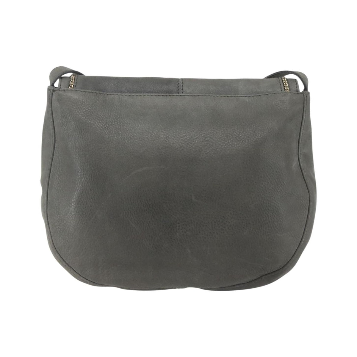 Fendi Shoulder Leather, Gray, Leather, Shoulder Bag