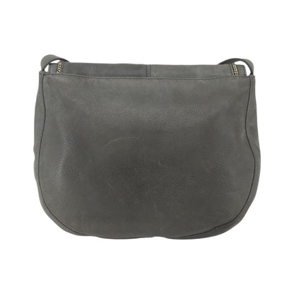 Fendi Shoulder Leather, Gray, Leather, Shoulder Bag