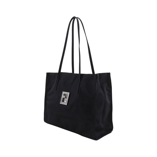 Fendi Vintage FF Nylon, Black, Nylon, Tote Bag