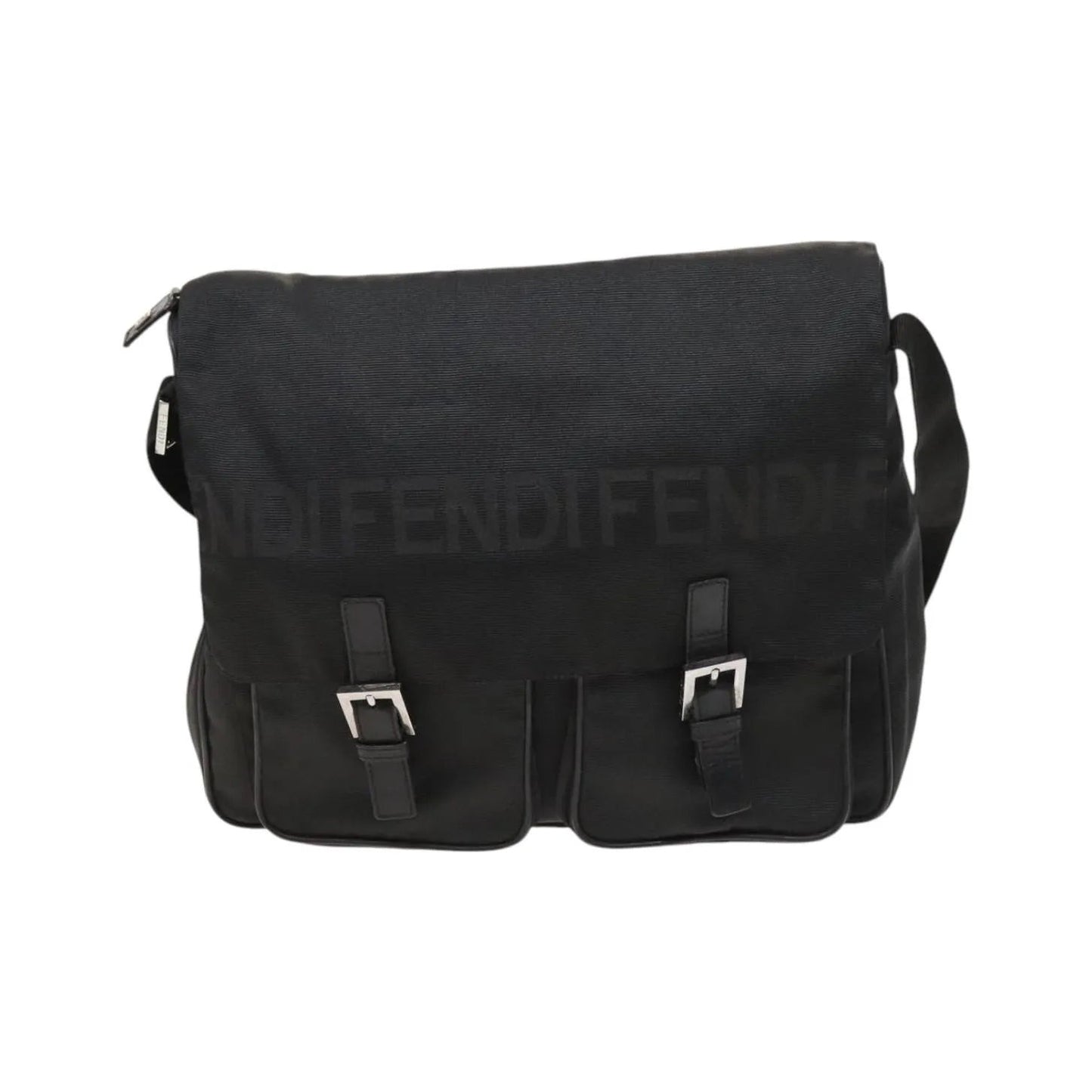 Fendi Vintage Nylon, Black, Nylon, Shoulder Bag