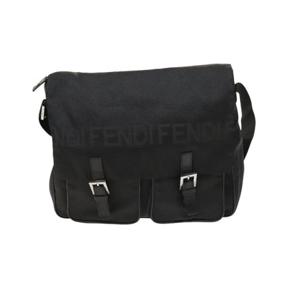 Fendi Vintage Nylon, Black, Nylon, Shoulder Bag