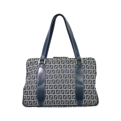 Fendi Vintage shoulderbag Canvas, Navy, Canvas, Shoulder Bag