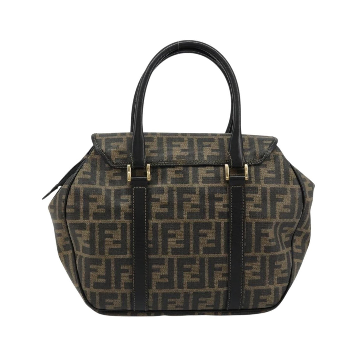 Fendi Vintage Zucca Canvas, Brown, Canvas, Tote Bag