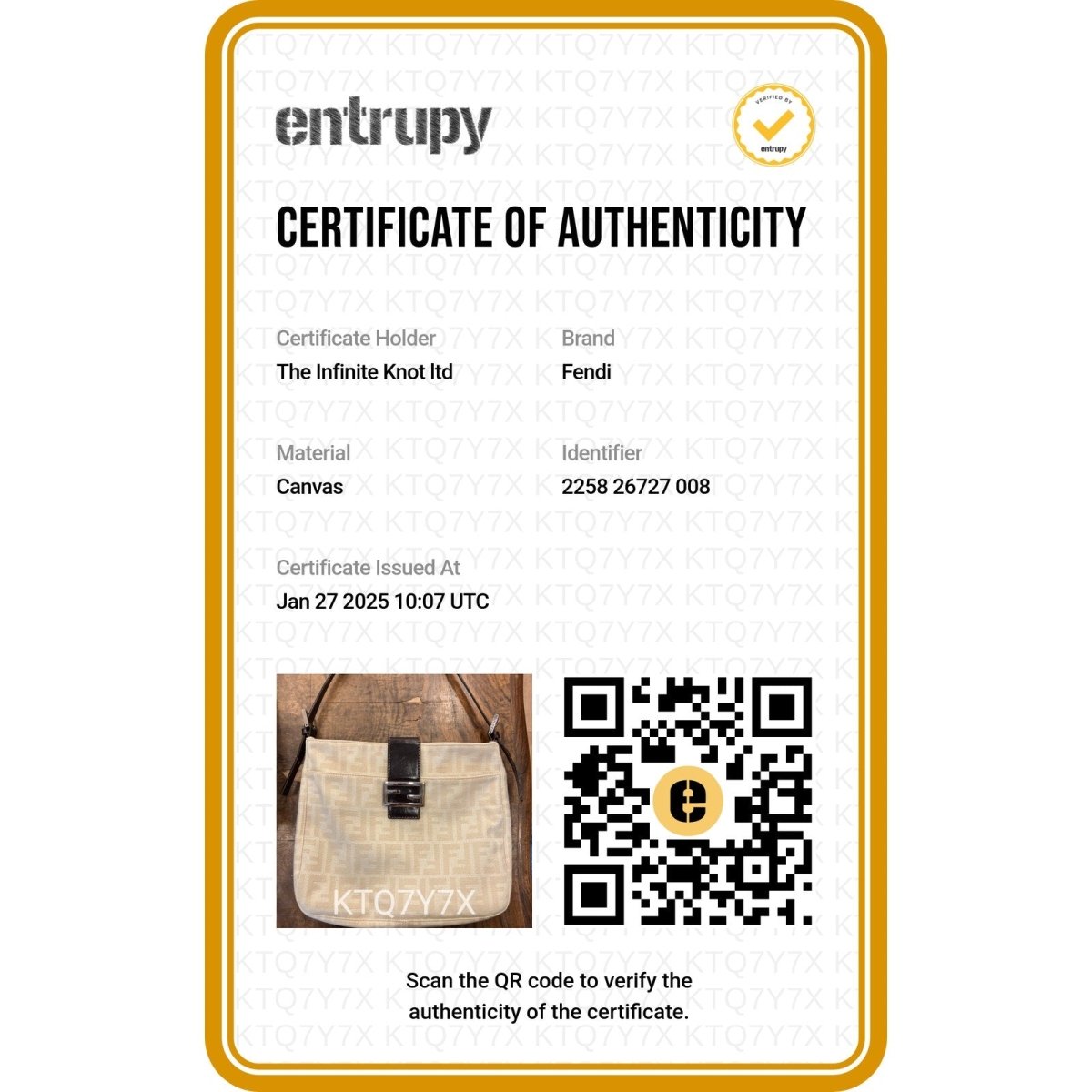 FENDI Zucca Canvas Mamma Baguette - Brandsamsara