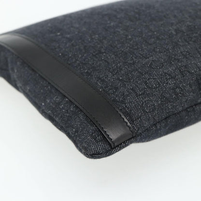 Bvlgari Logomania Canvas, Blue, Canvas, Shoulder Bag