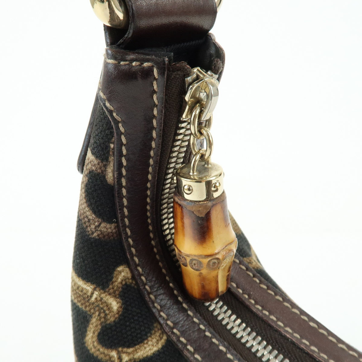 Gucci Horsebit GG Canvas and Leather, Brown, Canvas, Tote Bag