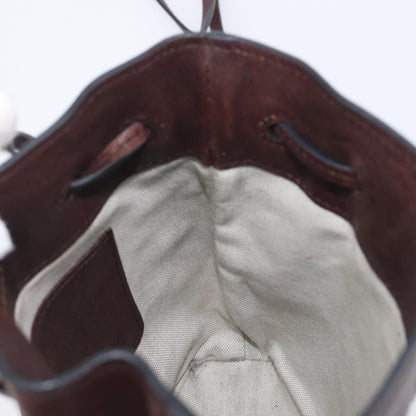 Miu Miu Aviator Bucket Leather, Brown, Leather, Handbag