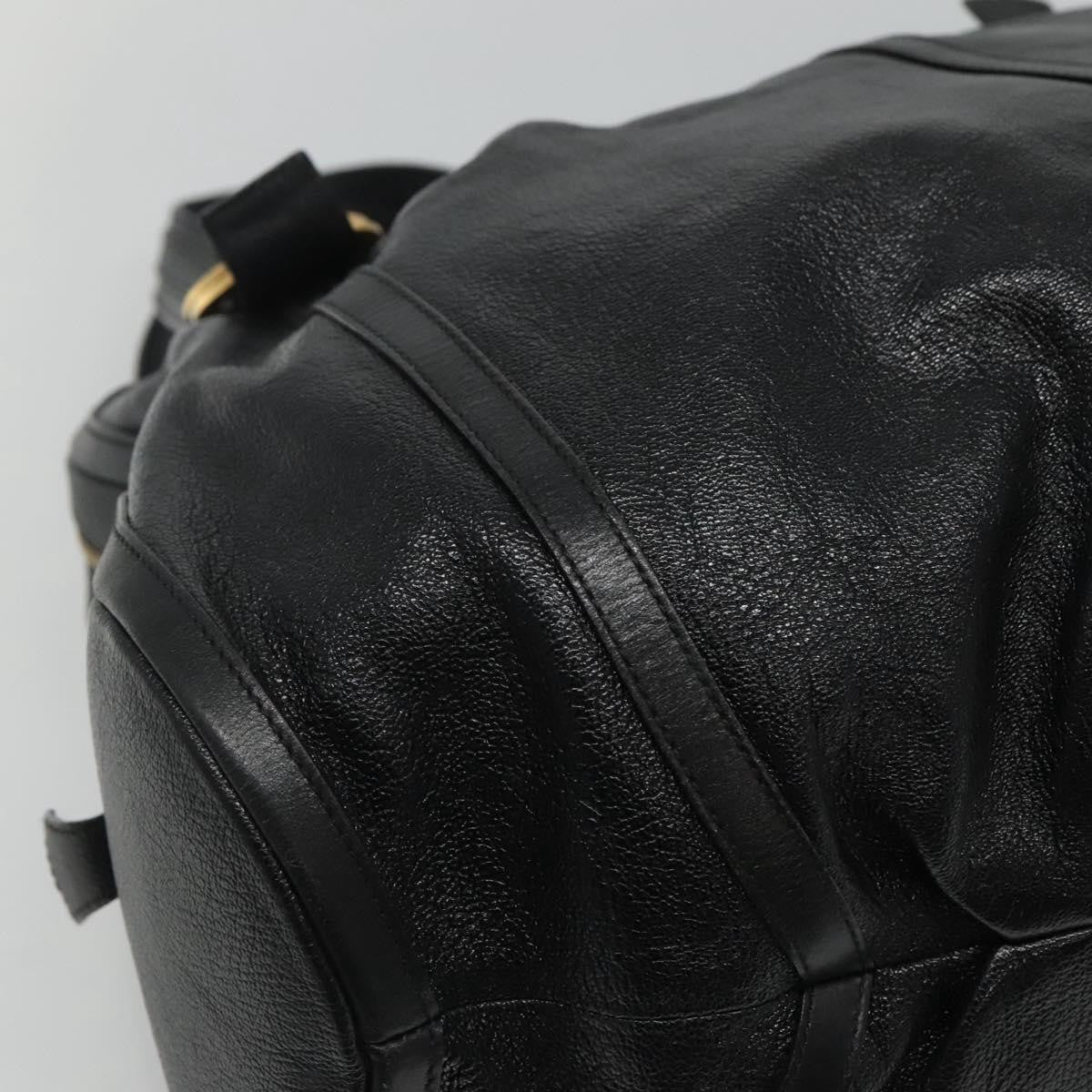 Bvlgari Chandra Leather, Black, Leather, Shoulder Bag