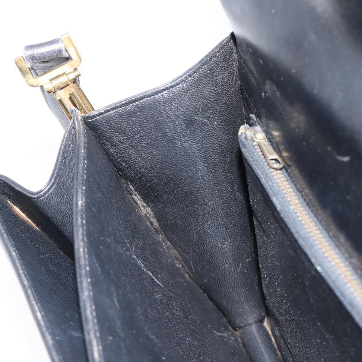 Celine Horse Carriage Leather, Black, Leather, Shoulder Bag