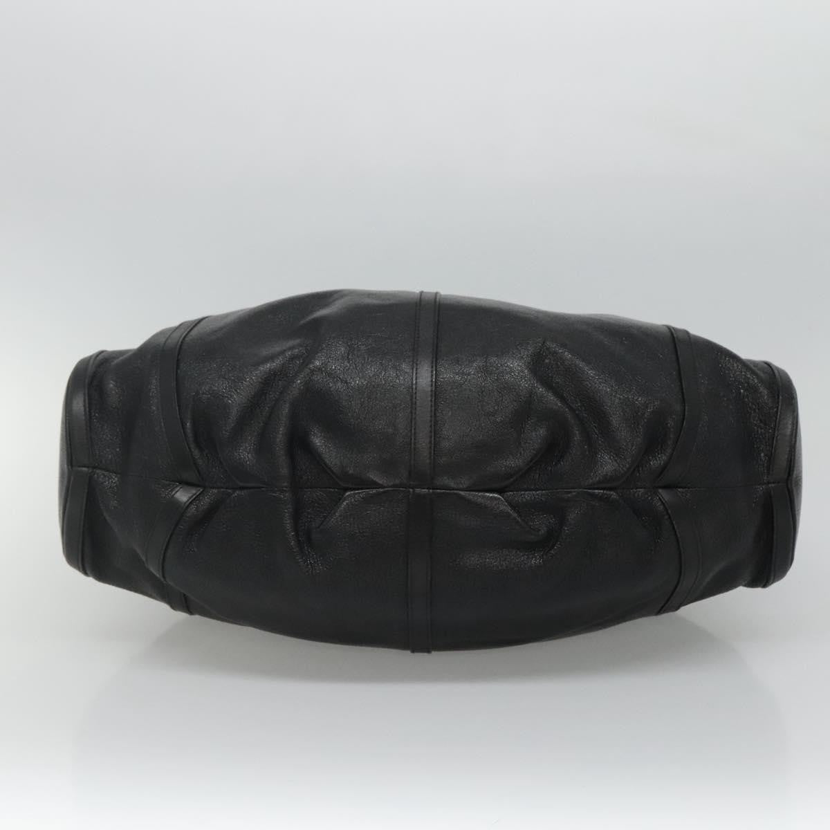 Bvlgari Chandra Leather, Black, Leather, Shoulder Bag