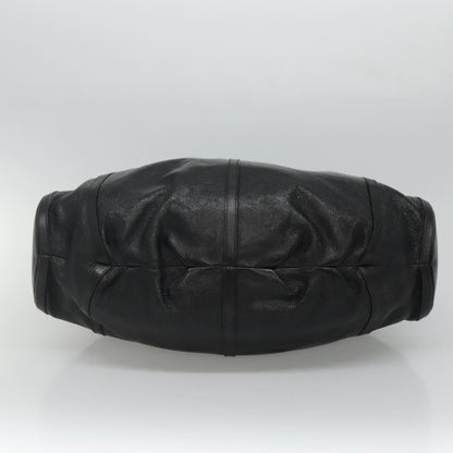 Bvlgari Chandra Leather, Black, Leather, Shoulder Bag