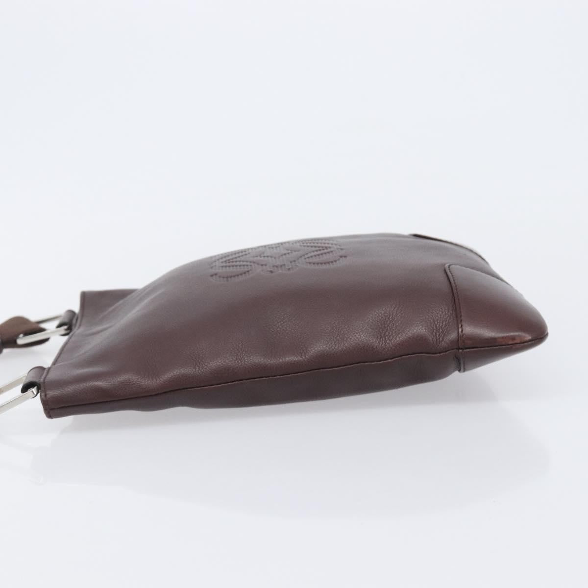 Loewe Anagram Leather, Brown, Leather, Shoulder Bag