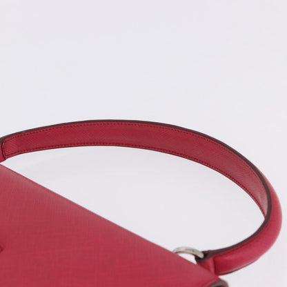 Salvatore Ferragamo Gancini Convertible Top Handle Saffiano Leather, Pink, Leather, Handbag