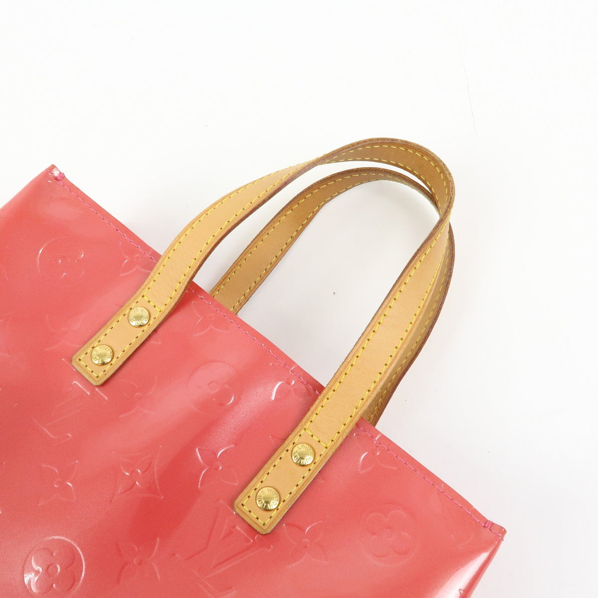 Louis Vuitton Reade Monogram Vernis, Pink, Patent Leather, Handbag