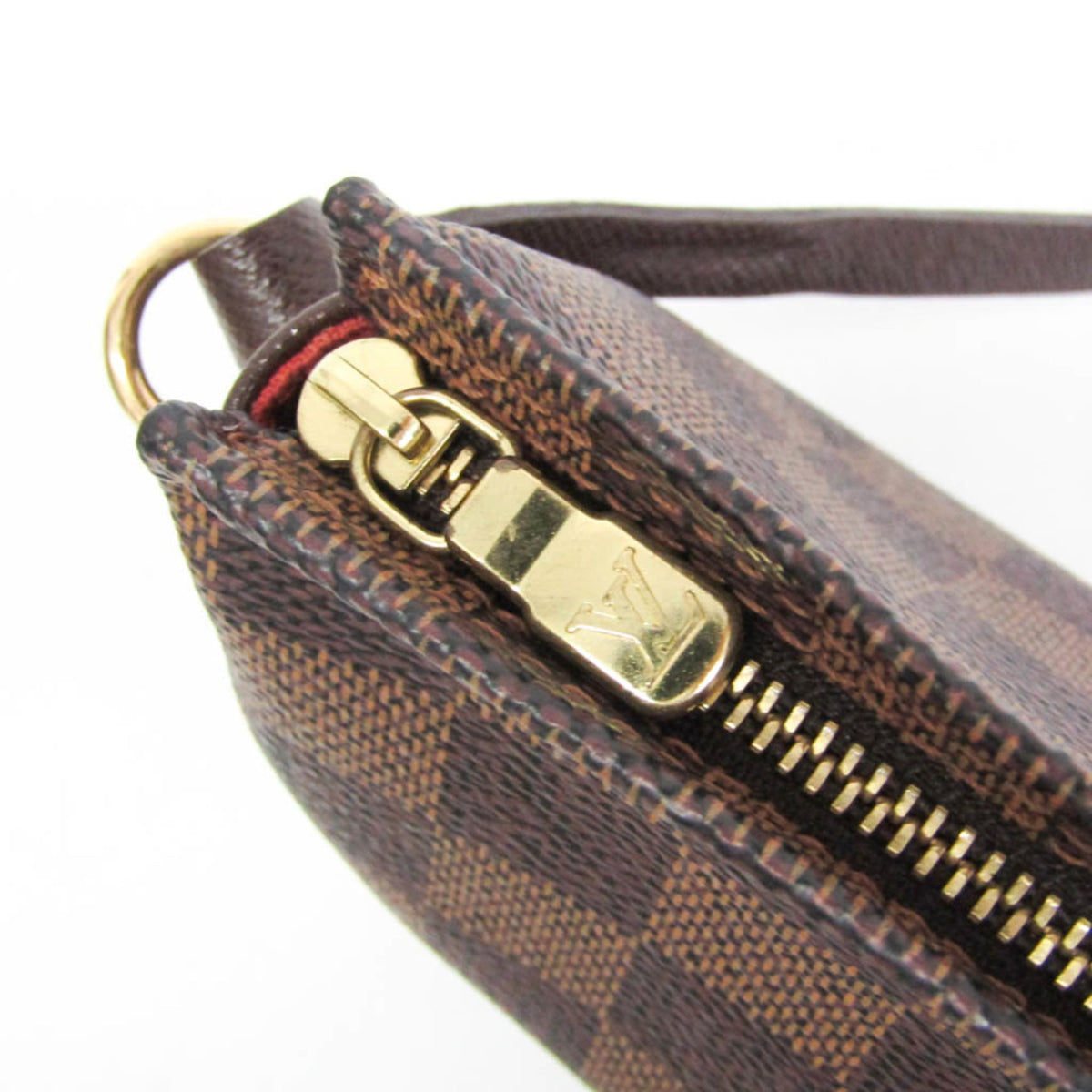 Louis Vuitton Trousse Make Up Damier, Brown, Canvas, Clutch