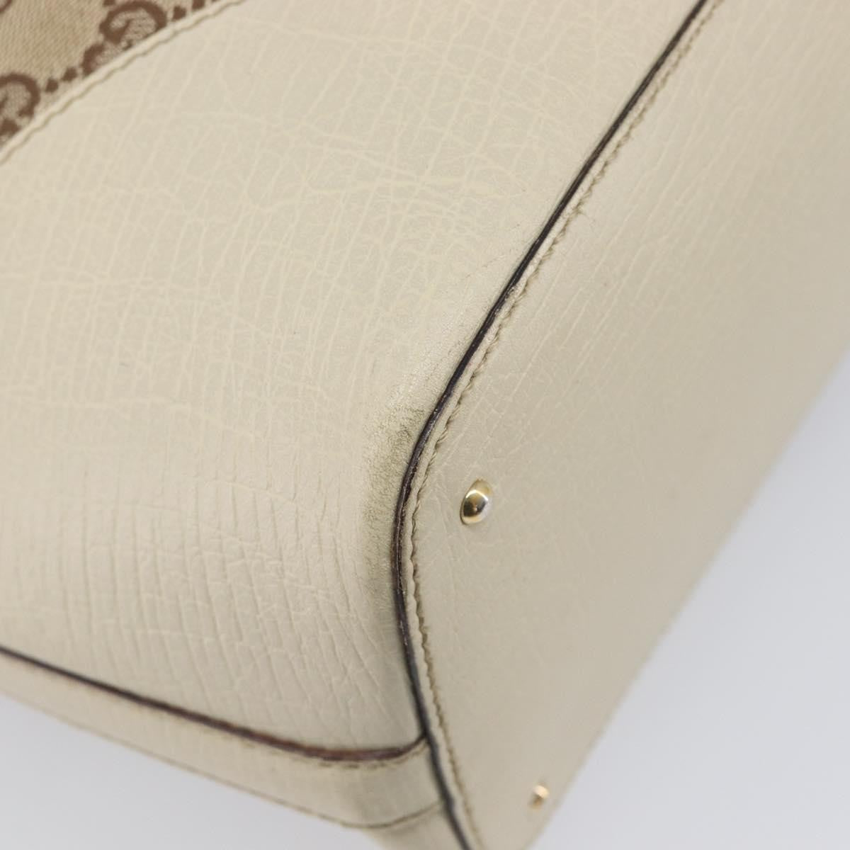 Gucci Horsebit Handle GG Canvas, Beige, Canvas, Tote Bag