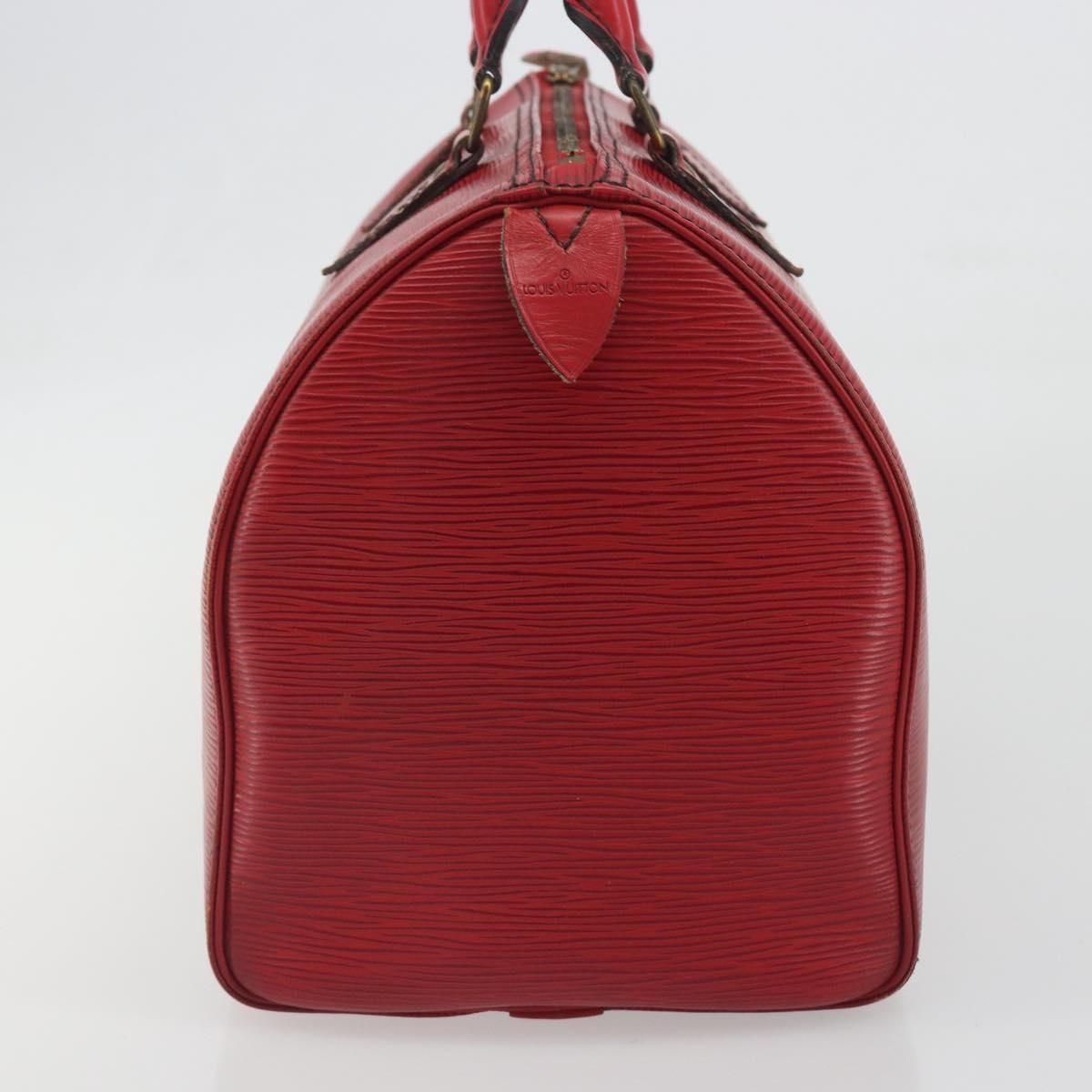 Louis Vuitton Speedy Epi, Red, Leather, Handbag