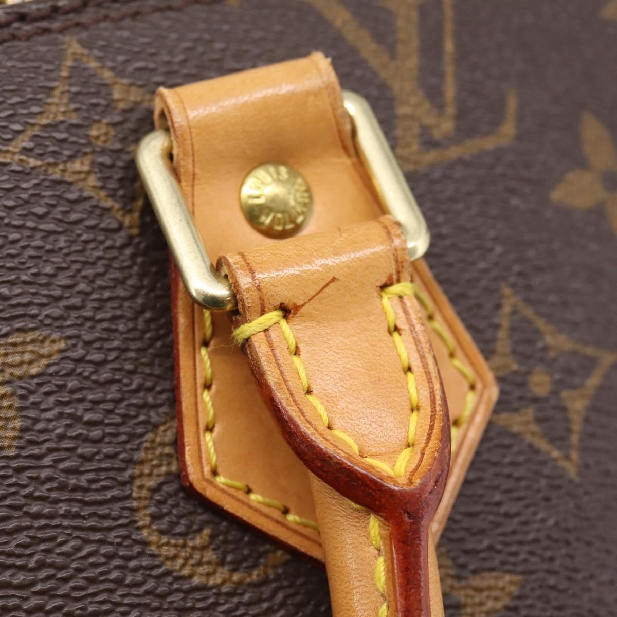 Louis Vuitton Alma Monogram Canvas, Brown, Canvas, Handbag