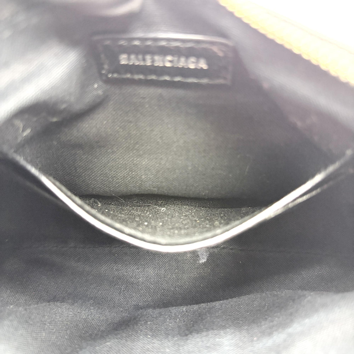 Balenciaga Le Cagole Giant Studs Chain Leather, Black, Leather, Shoulder Bag