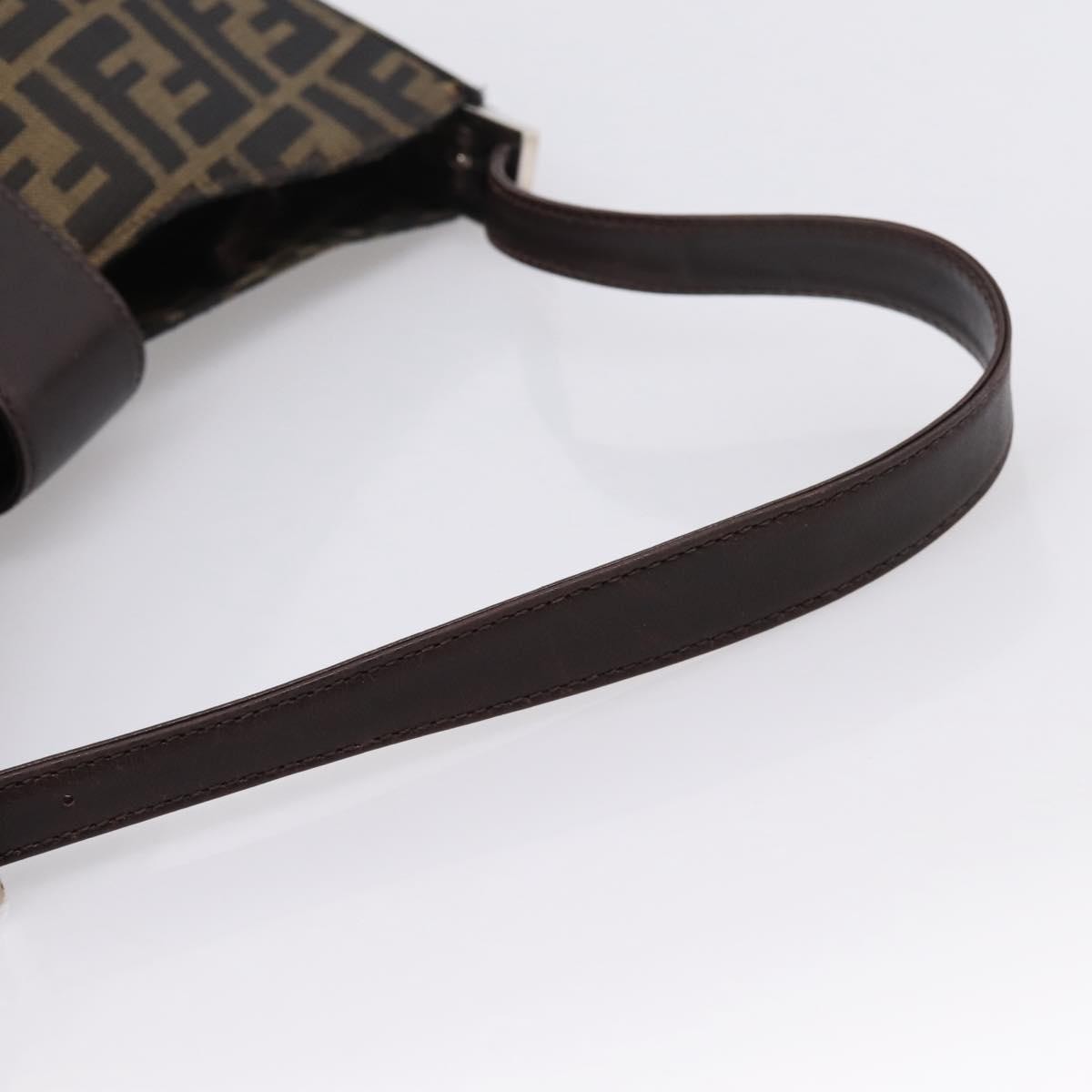 Fendi Mamma Baguette Shoulder Bag Zucca Canvas, Black, Canvas, Handbag
