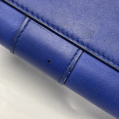 Salvatore Ferragamo Sookie Satchel Leather, Blue, Leather, Handbag
