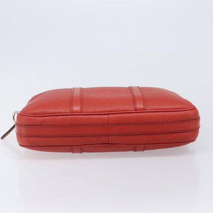Gucci Bright Convertible Diamante Leather, Red, Leather, Briefcase