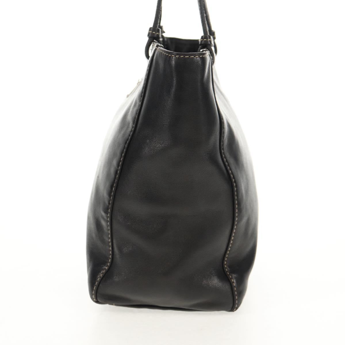 Prada Nappa Acciaio Tote bag, BLACK, LEATHER, Tote bag