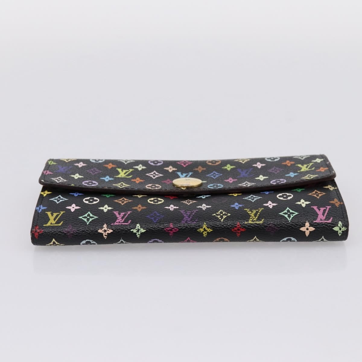 Louis Vuitton Sarah Monogram Multicolor, Black, Canvas, Wallet