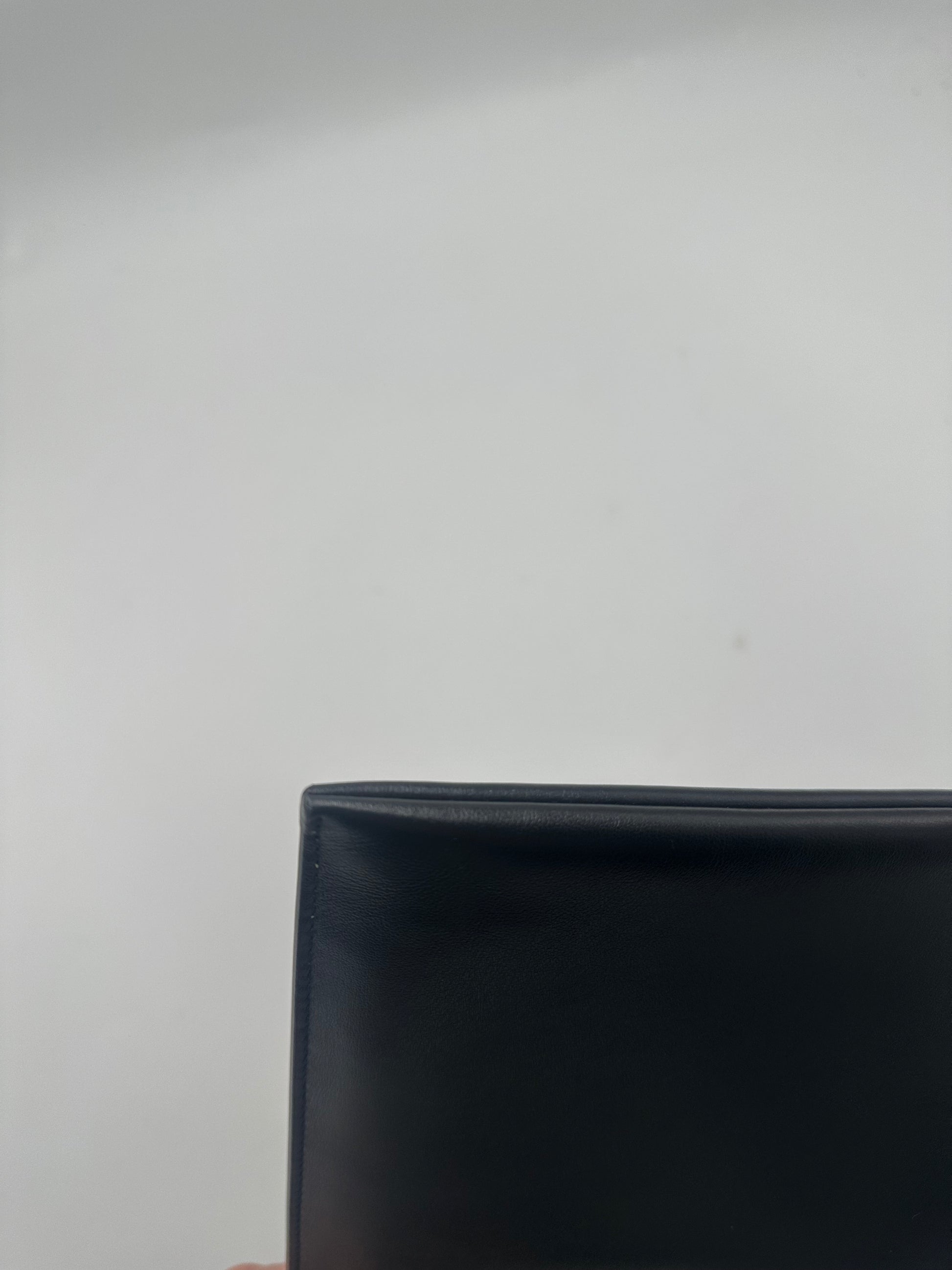 Saint Laurent Zip Pouch Leather, Black, Leather, Clutch