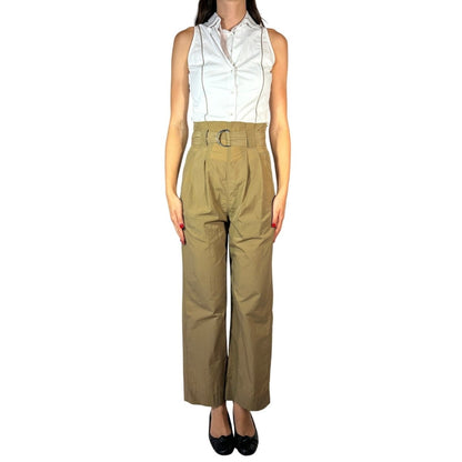Ganni High Waisted Paperbag Trousers - Brandsamsara