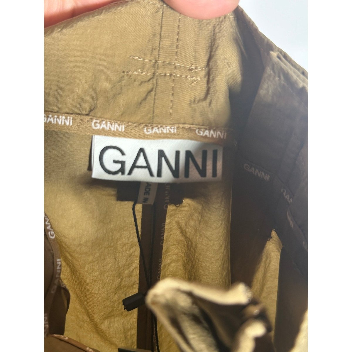 Ganni High Waisted Paperbag Trousers - Brandsamsara