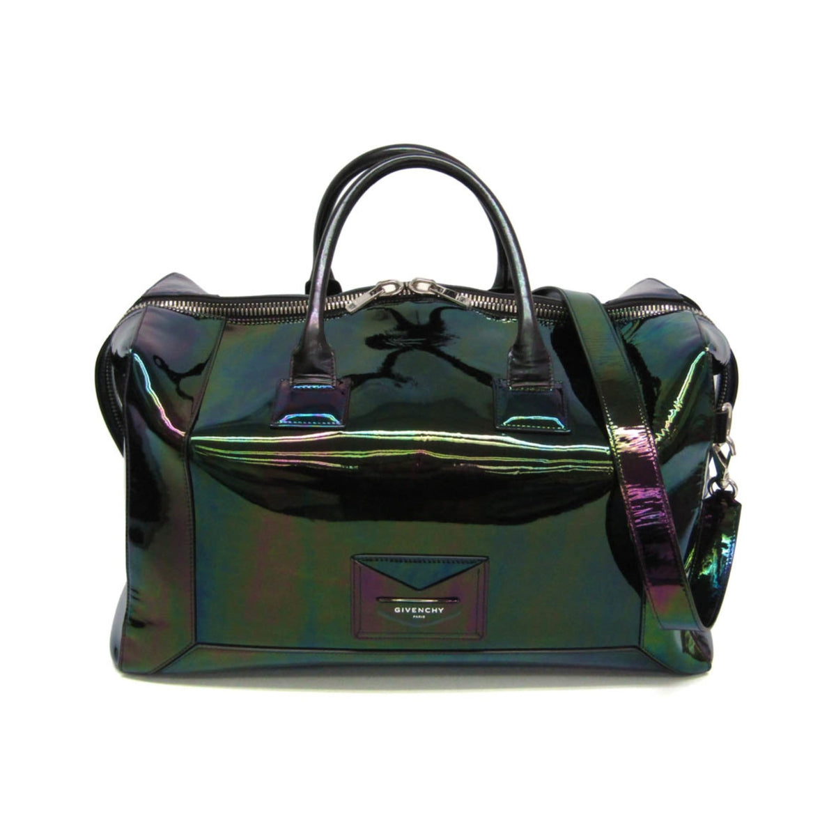 Givenchy Lucrezia Boston Bag Iridiscent Leather, Multicolour, Leather, Crossbody Bag