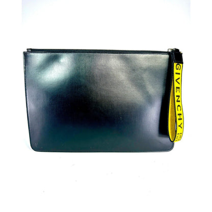 GIVENCHY Ticker Leather Pouch Clutch - Brandsamsara