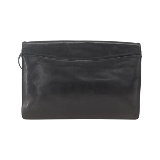 Givenchy Vintage 4G Leather, Black, Leather, Shoulder Bag