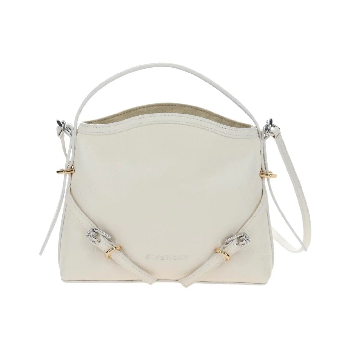 Givenchy Voyou Leather, White, Leather, Shoulder Bag
