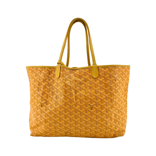 Goyard Saint Louis Coated Canvas, Yellow, Canvas, Tote Bag