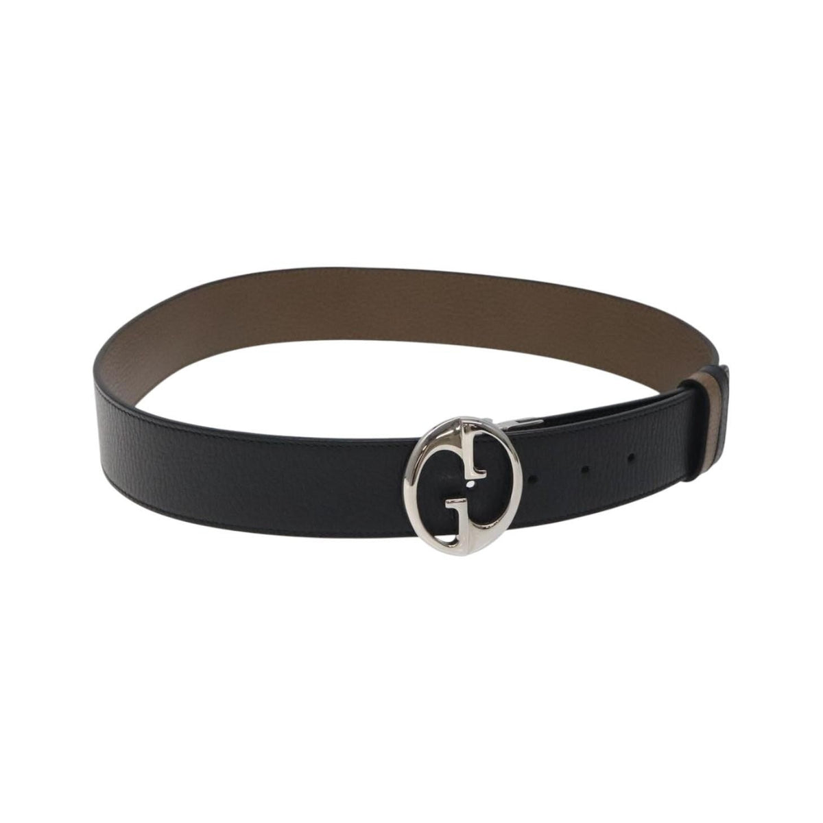 Gucci 1973 Reversible Belt (Outlet) Leather, Black, Leather, Belt