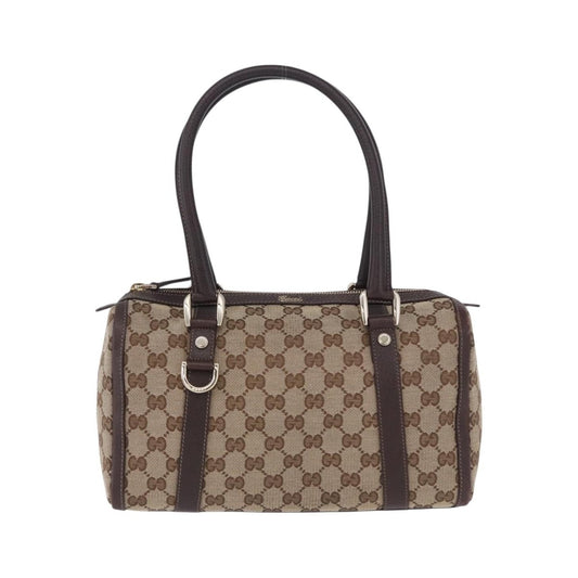 Gucci Abbey Boston Canvas, Beige, Canvas, Shoulder Bag