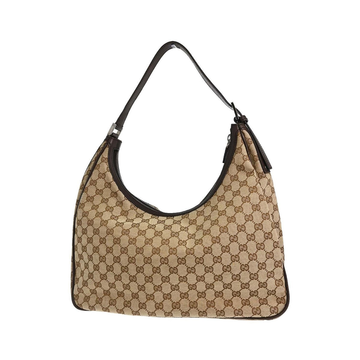 Gucci Abbey D-ring Handbag Canvas GG, Beige, Canvas, Handbag