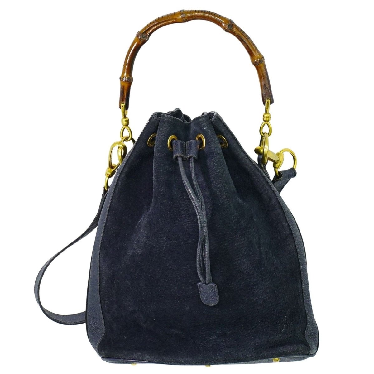 Gucci Bamboo Drawstring Shoulder Bag - Brandsamsara