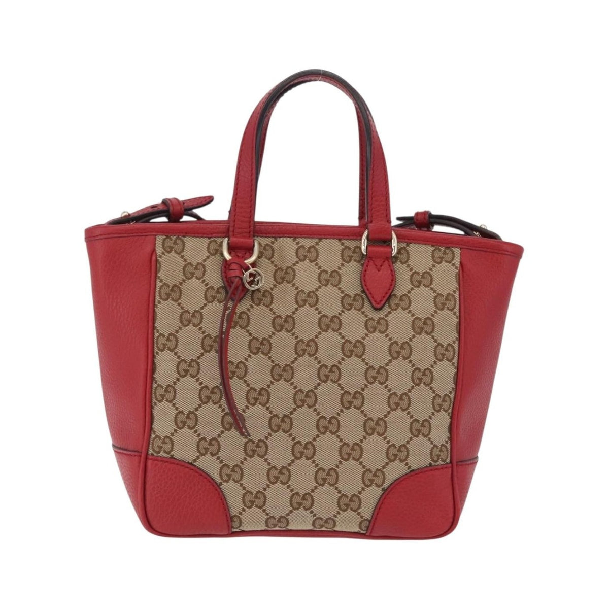 Gucci Bree Convertible GG Canvas with Leather, Beige, Canvas, Tote Bag