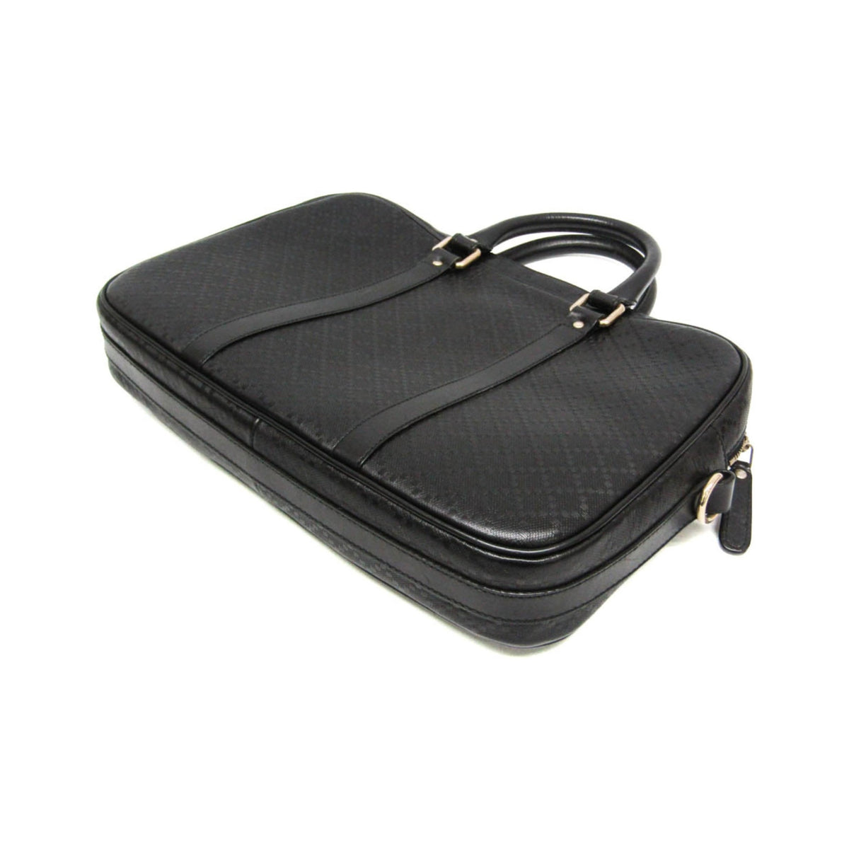 Gucci Bright Convertible Diamante Leather, Black, Leather, Briefcase