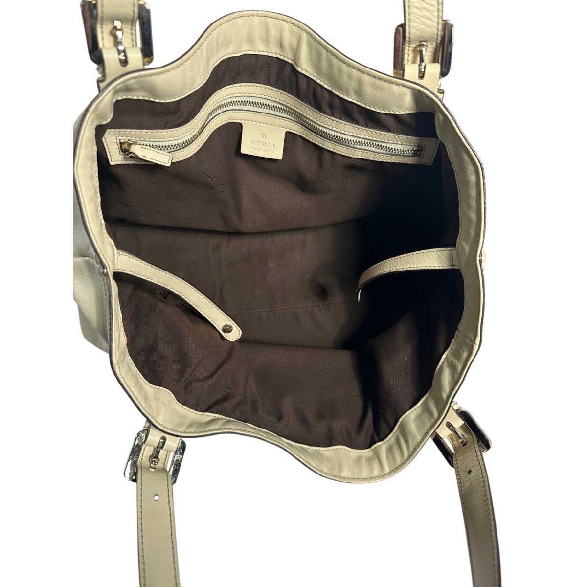 GUCCI Britt Tote Bag Calfskin Leather - Brandsamsara