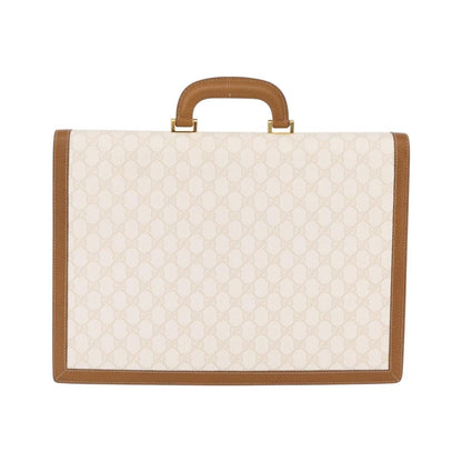 Gucci Business GG Canvas with Leather, Beige, Canvas, Handbag