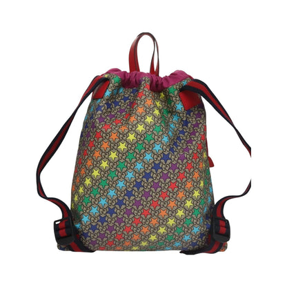 Gucci Children's Drawstring Printed GG Coated Canvas, Multicolour, Canvas, Backpack