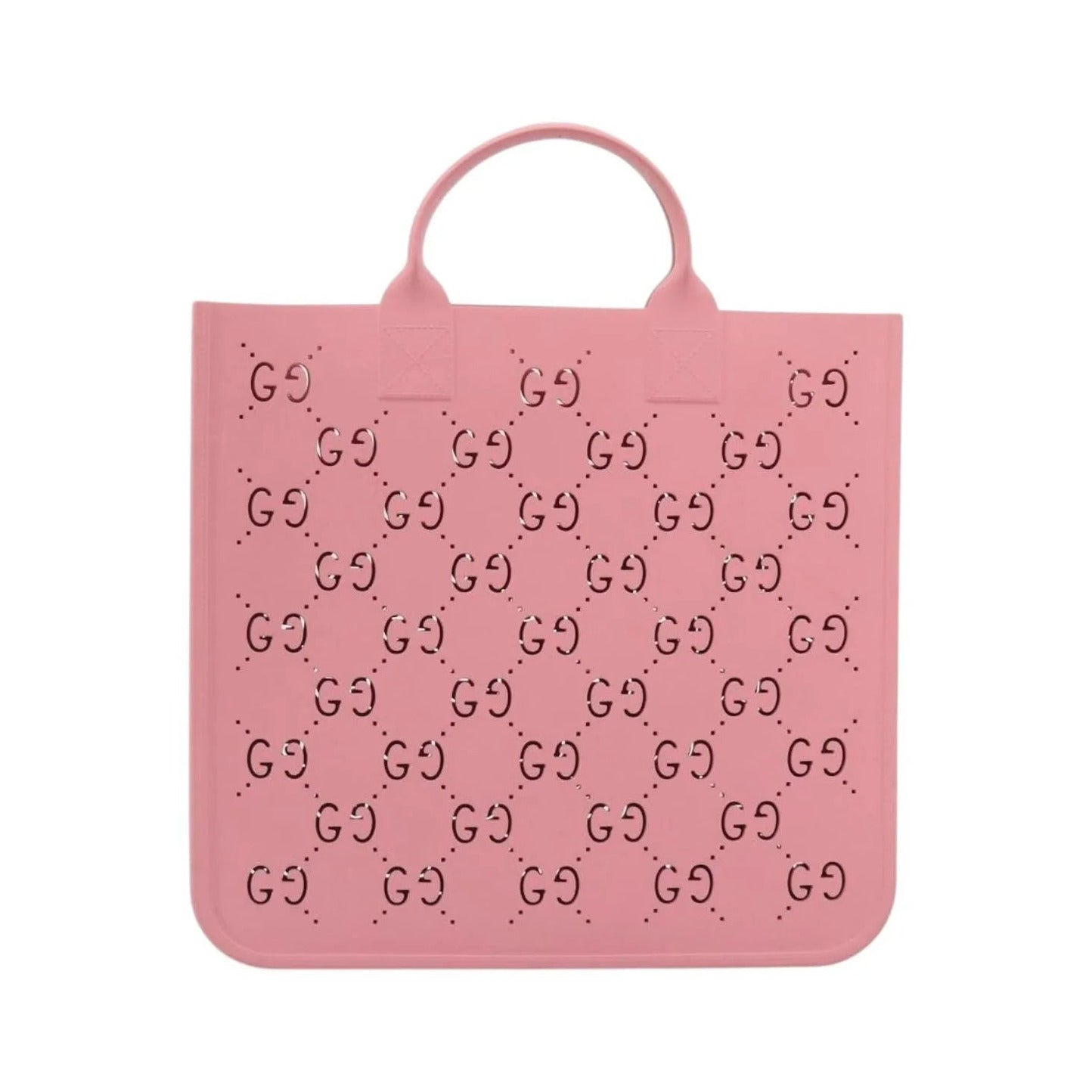 Gucci Children's Tote Printed GG Coated Canvas, Pink, Rubber, Tote Bag