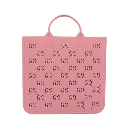 Gucci Children's Tote Printed GG Coated Canvas, Pink, Rubber, Tote Bag